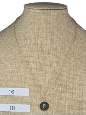 Kate Spade New York Necklace Goldtone Initial P Pendant One In A Million Classic